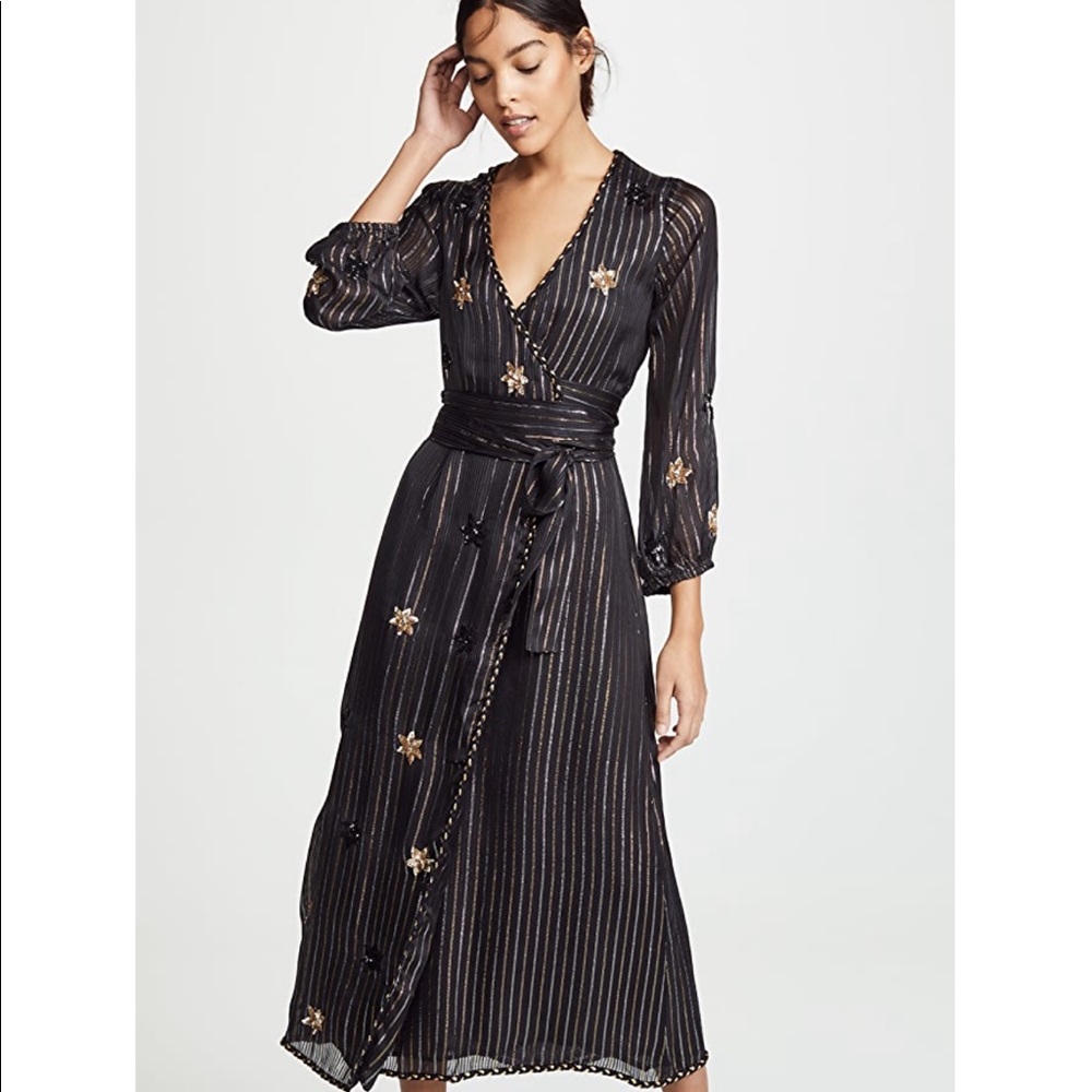 MISA Los Angeles | Madalina Sequin Wrap dress